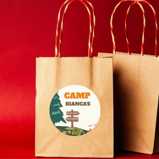 ヴェイルキャンプ独身最後のトレイルパーティー ラウンドシール