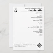 ヴェイルグランプ前の最後のトレイルバチェロレッテ 招待状 (裏面)