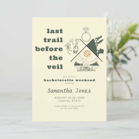 ヴェイルグリーングランプ前の最後のトレイルバチェロレッテ 招待状 (スタンド正面)