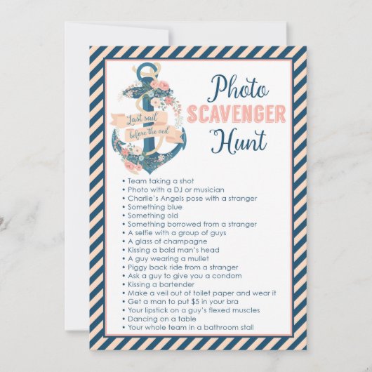 ヴェイルスカベンジャー狩り前の最終セイル 招待状 (正面)