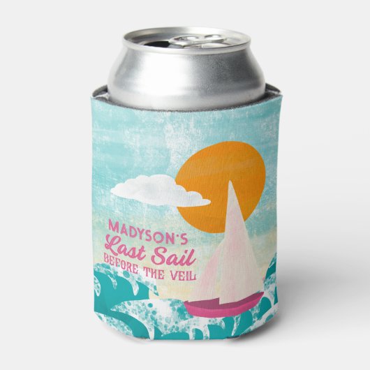 ヴェイルセーリングボートの前の最終セイルバチェロレッテ 缶クーラー (缶正面)