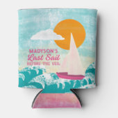 ヴェイルセーリングボートの前の最終セイルバチェロレッテ 缶クーラー (正面)