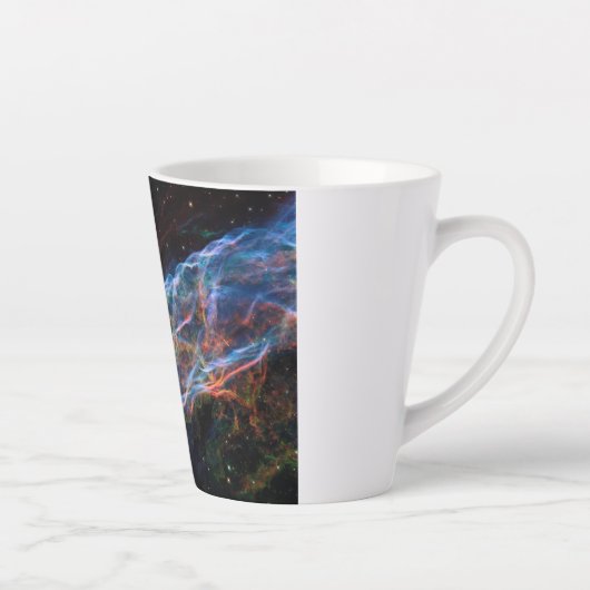 ヴェイルネブラスーパーノヴァ残骸ハッブル望遠鏡 カフェラテマグ (右)