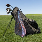 ヴェイルネブラスーパーノヴァ残骸ハッブル望遠鏡 ゴルフタオル (グリーン)