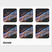 ヴェイルネブラスーパーノヴァ残骸ハッブル望遠鏡 スクエアシール (シート)