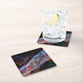 ヴェイルネブラスーパーノヴァ残骸ハッブル望遠鏡 スクエアペーパーコースター (インサイチュ)