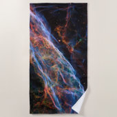 ヴェイルネブラスーパーノヴァ残骸ハッブル望遠鏡 ビーチタオル (正面)