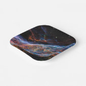 ヴェイルネブラスーパーノヴァ残骸ハッブル望遠鏡 ペーパープレート (傾斜あり)