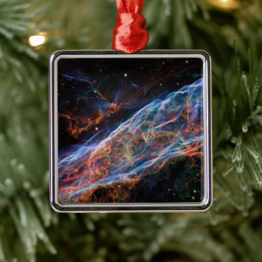 ヴェイルネブラスーパーノヴァ残骸ハッブル望遠鏡 メタルオーナメント (ツリー)