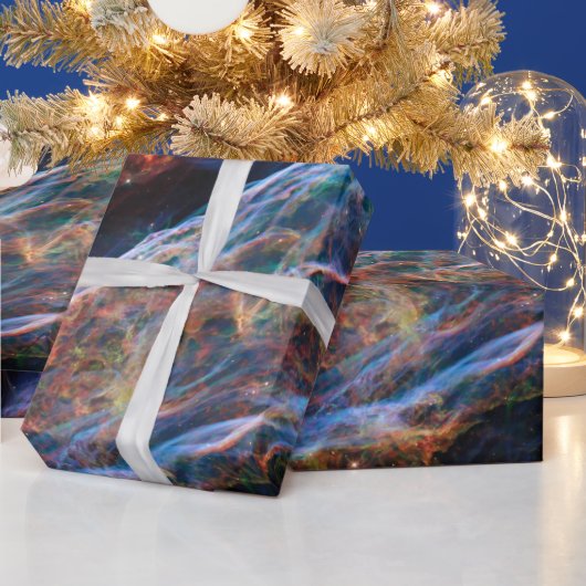 ヴェイルネブラスーパーノヴァ残骸ハッブル望遠鏡 ラッピングペーパー (クリスマス)