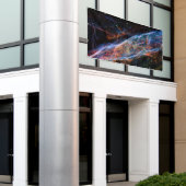 ヴェイルネブラスーパーノヴァ残骸ハッブル望遠鏡 横断幕 (ビルの外側)