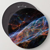 ヴェイルネブラスーパーノヴァ残骸ハッブル望遠鏡 缶バッジ (正面&裏面)