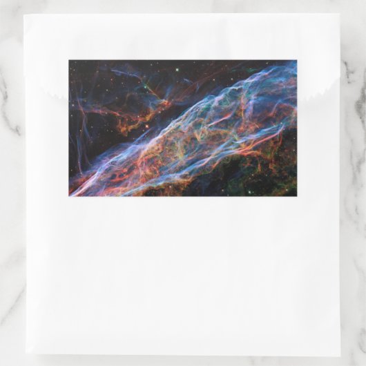 ヴェイルネブラスーパーノヴァ残骸ハッブル望遠鏡 長方形シール (バッグ)