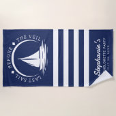 ヴェイルブルーの最後の航海 独身最後のパーティー ビーチタオル (正面)