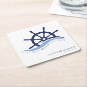 ヴェイルヘルム前の最終セイルバチェロレッテ スクエアペーパーコースター (アングル)