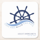 ヴェイルヘルム前の最終セイルバチェロレッテ スクエアペーパーコースター (正面)