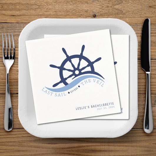 ヴェイルヘルム前の最終セイルバチェロレッテ スタンダードカクテルナプキン