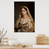 ヴェイルラドンナヴェラタラファエルサンティの女性 ポスター (キッチン)