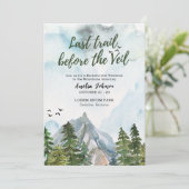 ヴェイル前の最後のトレイル独身最後の週末 招待状 (スタンド正面)