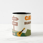 ヴェイル前の最後のトレイル キャンプ独身最後の夜 ツートーンマグカップ (中央)