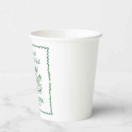 ヴェイル前の最後のトレイル ブライズメイドパーティー 紙コップ (左)