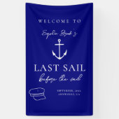 ヴェイル前の最後の航海 ブライズメイドウィークエンド 横断幕 (縦)