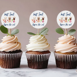 ヴェイル前の最後の航海 ブライズメイドパーティー 青 ラウンドシール