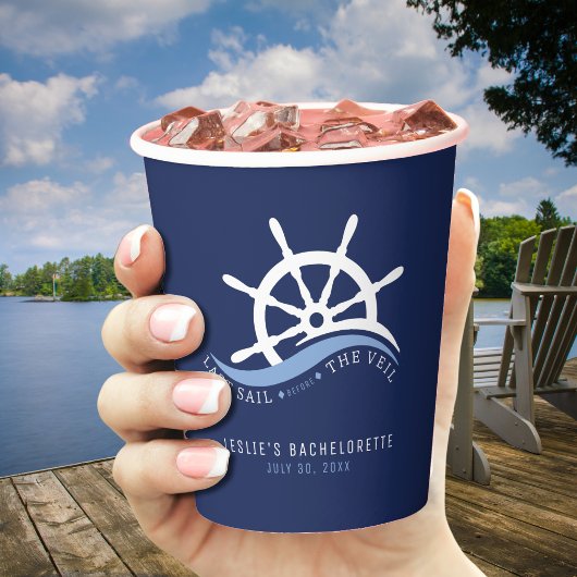 ヴェイル前の最後の航海 花嫁お別れパーティー 紙コップ