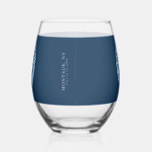 ヴェイル前の最後の航海 花嫁独身最後の夜 ステムなしワイングラス (右)