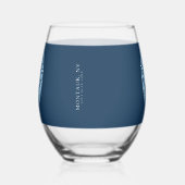 ヴェイル前の最後の航海 花嫁独身最後の夜 ステムなしワイングラス (左)