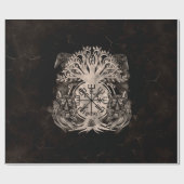 ヴェグヴィシル-イグドラシル（レイブンと狼） ラッピングペーパー (フラット)