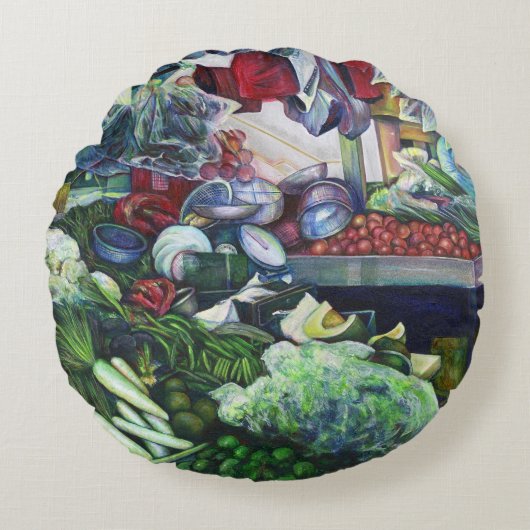 ヴェゲタチアンクラブ ラウンドクッション (正面)