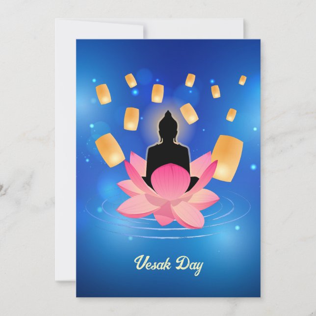 ヴェサックデイブッダ上のロータスランタンヴァイサカ (正面)