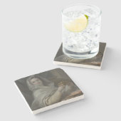 ヴェスタルのヴァージンとして描かれる女性（古代ローマ） ストーンコースター (横)