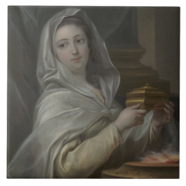 ヴェスタルのヴァージンとして描かれる女性（古代ローマ） タイル