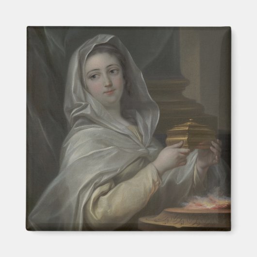 ヴェスタルのヴァージンとして描かれる女性（古代ローマ） マグネット (正面)