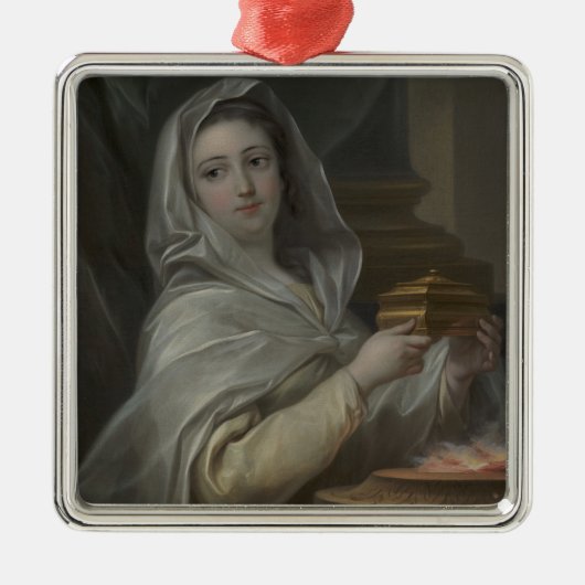 ヴェスタルのヴァージンとして描かれる女性(古代ローマ) メタルオーナメント (正面)