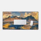 ヴェストラホルン山脈、アイスランド デスクマット (キーボード&マウス)