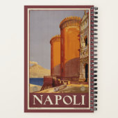 ヴェスビウスとナポリ湾の旅行ポスター ノートブック (裏面)