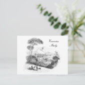 ヴェスビウス火山とナポリヴィンテージはがき ポストカード (スタンド正面)