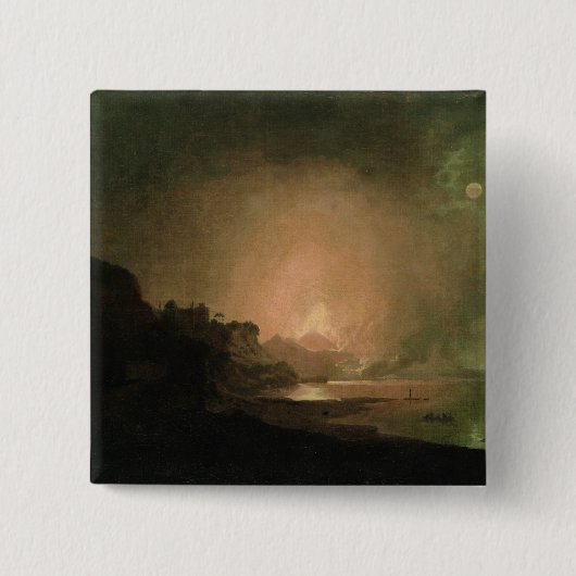 ヴェスヴィオの噴火 缶バッジ (正面)