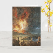 ヴェスヴィオの素晴らしい噴火 カード (黄色い花)