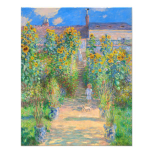 ヴェテウイルのアーティストガーデン・モネ フォトプリント           