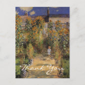 ヴェテウイルのモネのアーティストガーデン ポストカード (正面)