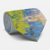 ヴェテウイルへの道(クロード・モネ)ネックタイ ネクタイ (ロール)