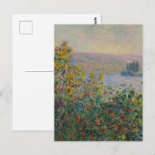 ヴェテュイユの花壇　モネ ポストカード (正面/裏面)