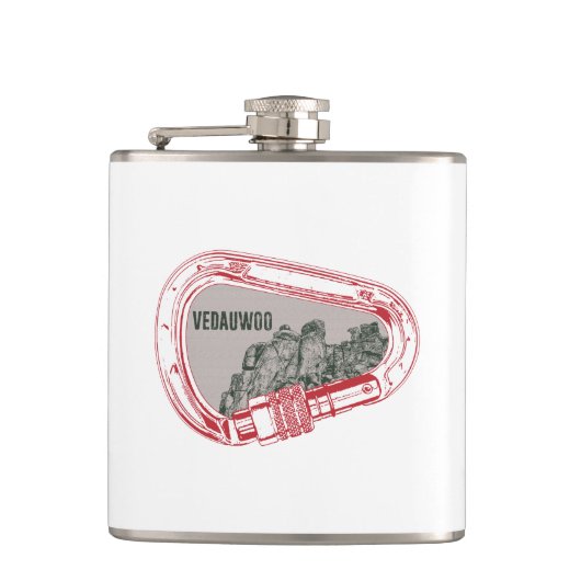 ヴェドウー登山カラビナー フラスク (正面)