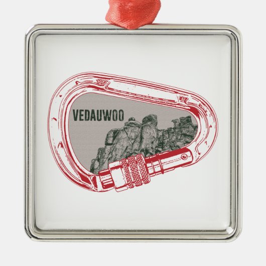 ヴェドウー登山カラビナー メタルオーナメント (正面)