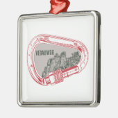 ヴェドウー登山カラビナー メタルオーナメント (左)