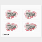 ヴェドウー登山カラビナー 長方形シール (シート)